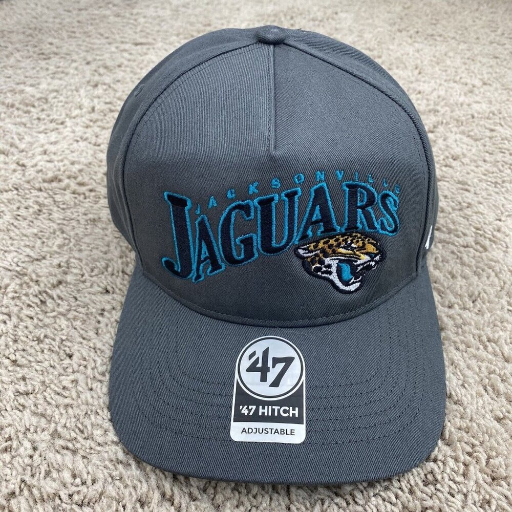 Jacksonville Jaguars 47 Brand Hat Men's Wave Hitch Charcoal Snapback Cap NWT